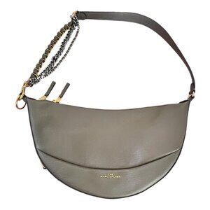 Marc Jacobs The Eclipse Handbag in Mushroom Grey Partial Chain Strap Shoulder